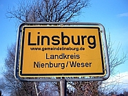 Ortsschild Linsburg