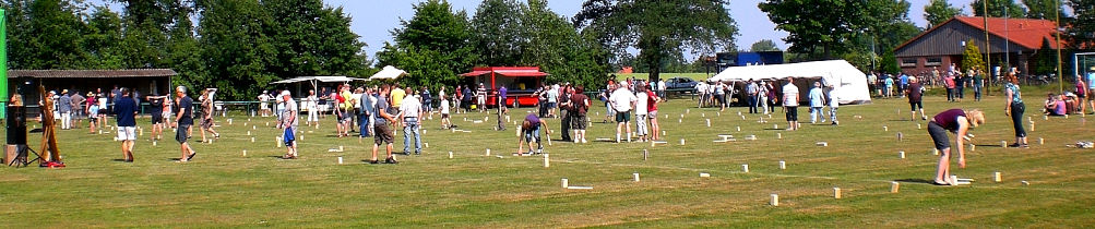 Das Spielfeld des Linsburger Wikinger-Kegelns 2011