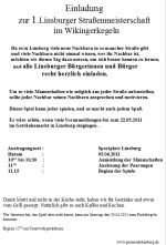 Die Einladung zum Wikinger-Kegeln 2011