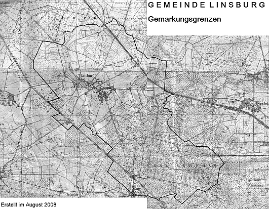 Gemarkungskarte Linsburg klein