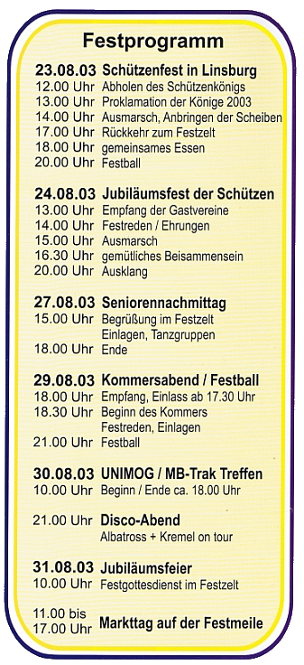 Festprogramm