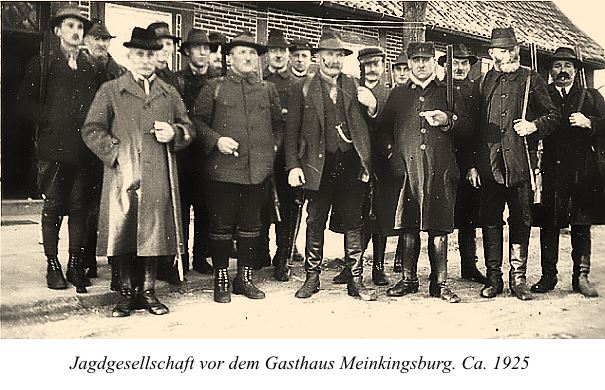 Linsburger Jagdgesellschaft um 1925