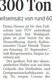 Die Harke v. 22.9.20 - Teilbild