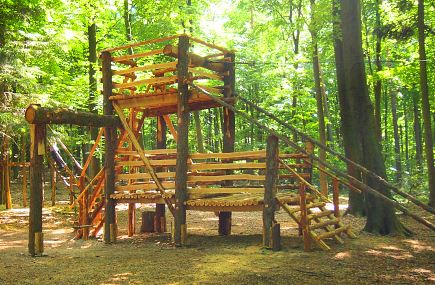 Die größte Station des Waldspielplatzes