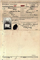 Personalkarte des verstorbenen Russen Krasnokutskij (Vorderseite)